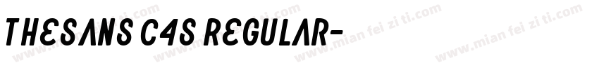 TheSans C4s Regular字体转换